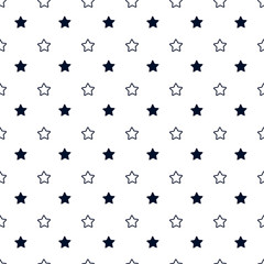 Seamless pattern with stars on white background.Design template for wallpaper,fabric,wrapping,textile