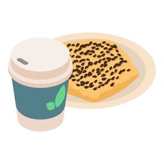 Quick breakfast icon. Isometric illustration of quick breakfast vector icon for web