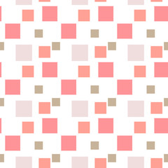 Seamless abstract pattern with square on white background.Print for interior design and fabric
