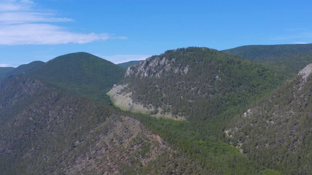 ProRes. Hills on the shore of the lake Baikal. Landscape.