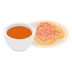 Perfect dessert icon. Isometric illustration of perfect dessert vector icon for web