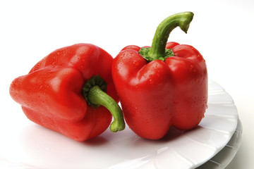 The portrait of food Red Bell pepper