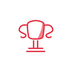 Isolated trophy icon vector design