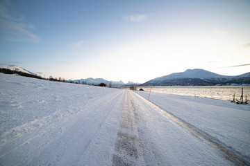 Fototapeta premium Landscape around Tromso, Norway