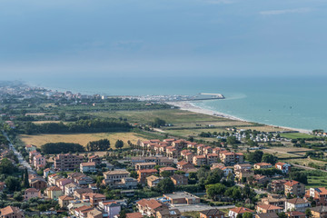 Fototapeta premium Panorama of the Marche coast
