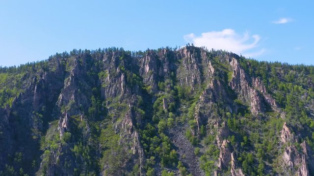 ProRes. Hills on the shore of the lake Baikal. Landscape.