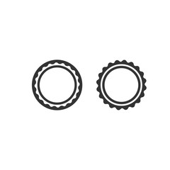 Vintage frame set isolated on white background. Retro labels or badges.