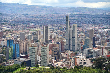 bogotà skyline cityscape of the colombian capital