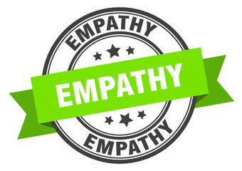 empathy label. empathyround band sign. empathy stamp