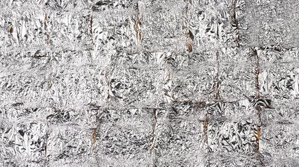 crumpled candy wrappers texture, foil