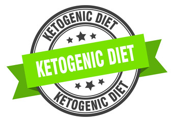 ketogenic diet label. ketogenic dietround band sign. ketogenic diet stamp