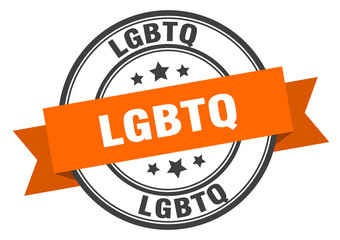 lgbtq label. lgbtqround band sign. lgbtq stamp