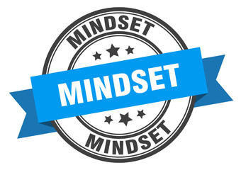 Fototapeta premium mindset label. mindsetround band sign. mindset stamp