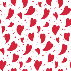 Seamless pattern with hearts.