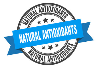 natural antioxidants label. natural antioxidantsround band sign. natural antioxidants stamp