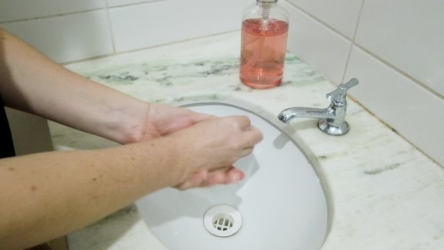Teaching to wash your hand properly to remove germs and bacteria.
