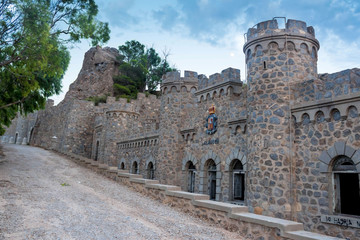 Fototapeta na wymiar castillo fortaleza militar en Cartagena