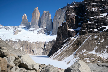 Torres Del Paine National Park at Daylight