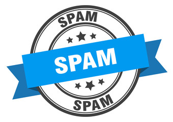 spam label. spamround band sign. spam stamp