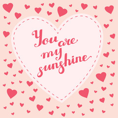 Vector Illustration Valentine Day Greeting Card