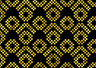 3d golden pattern