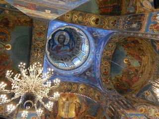 Fototapeta na wymiar interior of church 