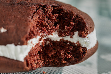 A whoppie pie, sometimes spelled whoppy, a classic sweet pastry from the Northeastern USA