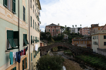 Fototapeta na wymiar Rustic vibes of small coastal towns in Italy