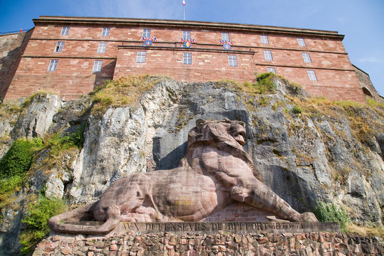 Lion of Belfort, France.