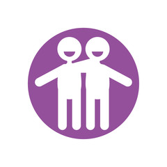 Avatars men of zero discrimination day vector design