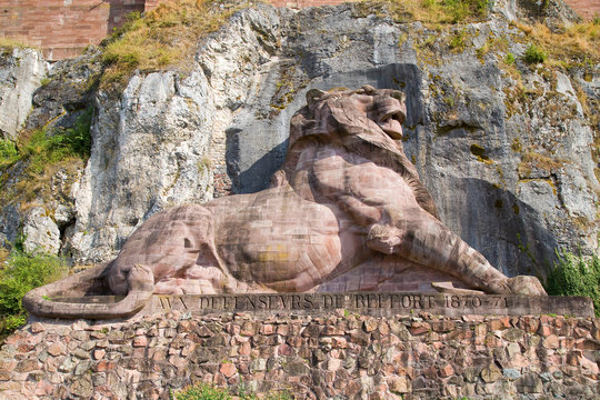 Lion Of Belfort, France.