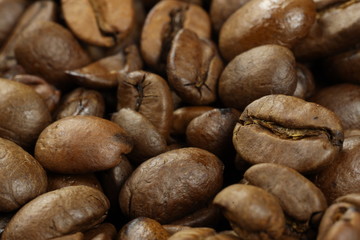 coffee beans close up background