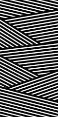 Vector illustration with geometric abstract pattern with parallel lines. Trendy background in op art style, optical illusion.