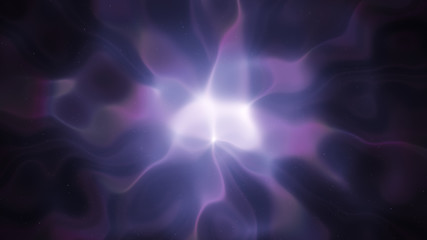 Northern lights. Abstract background. Light effects. Neon glow. Violet and blue color.