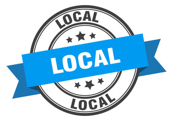 local label. localround band sign. local stamp