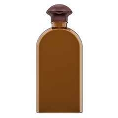 Bottle of shampoo, front view. 3D rendering