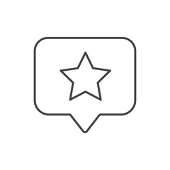 Feedback. Customer review communication symbol, concept of feedback, testimonials, online survey, rating stars, positive and negative comments, chat bubble speeches. Vector illustration
