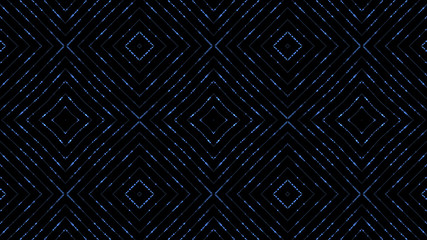 Technology background. Motion digital. Neon light. Futuristic kaleidoscope wallpaper. Lines grid. Blue color.