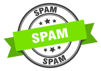 spam label. spamround band sign. spam stamp