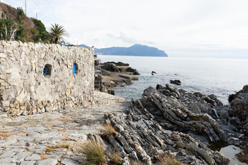 Genova Nervi is a rustic seaside Italian town in Italian Riviera