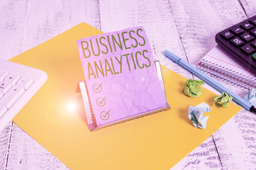 Handwriting text Business Analytics. Conceptual photo methodical exploration of an organization...