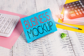 Handwriting text writing Business Mockup. Conceptual photo scale or fullsize model of a design used...