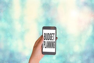 Conceptual hand writing showing Budget Planning. Concept meaning process of constructing a budget...