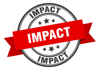 impact label. impactround band sign. impact stamp