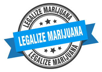Obraz premium legalize marijuana label. legalize marijuanaround band sign. legalize marijuana stamp