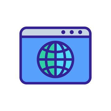 https protocol vector thin line sign. Isolated contour symbol illustration