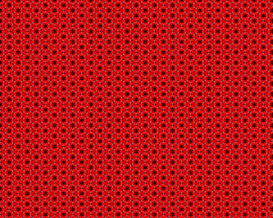 traditional asian red ans black pattern