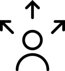 Decision icon, vector illustration