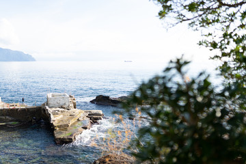 Genova Nervi is a rustic seaside Italian town in Italian Riviera