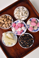 Arrangement Chinese New Year candies China